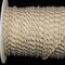 The Ribbon People Cream White and Gold Wired Craft Ribbon 0.25" x 110 Yards